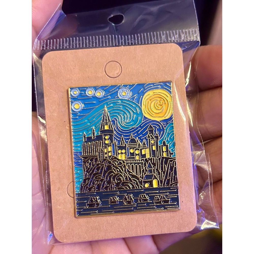Harry Potter Hogwarts Starry Night Large Enamel Pin